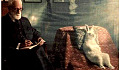 Easter Bunny psychotherapy session with Sigmund Freud